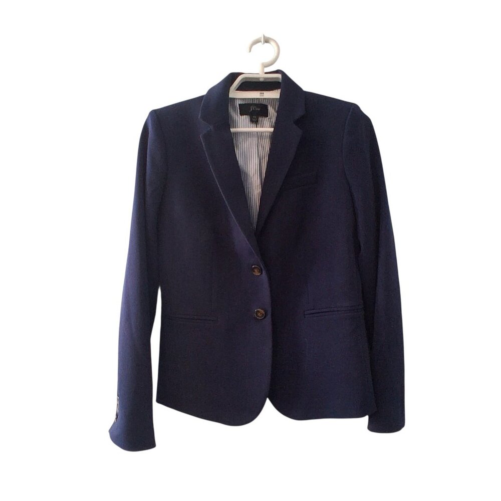 J Crew Schoolboy Blazer womens XS navy career